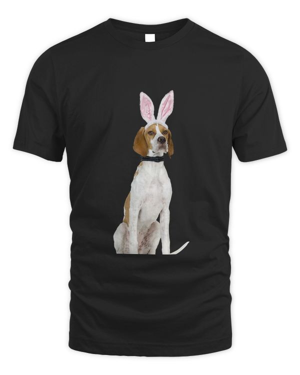 English Pointer Wearing Easter Bunny Ears Dog T-Shirt