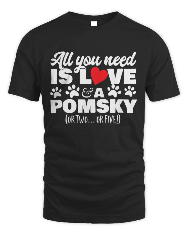 I Love my Pomsky Gift for Pomsky Dog Owners T-Shirt