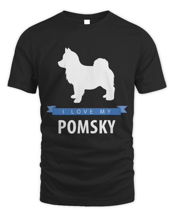 I Love My Pomsky T-Shirt