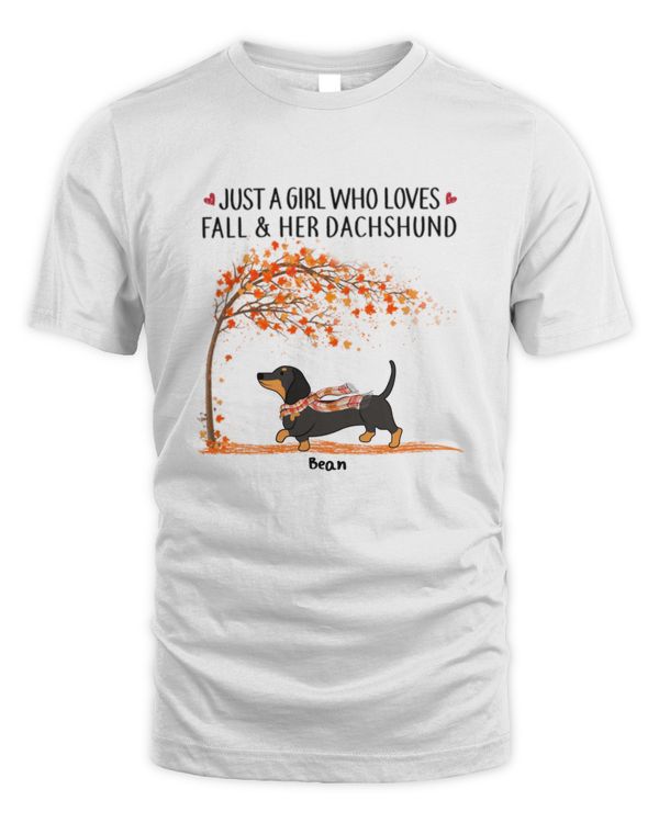 Most Wonderful Time Fall Season Dachshund Personalized Shirt, Gift For Dachshund Mom, Gift For Dog Lover