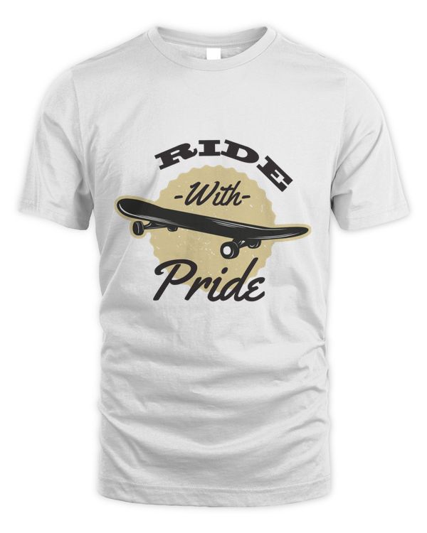 Ride with Pride 2, Skateboarding T Shirt, Skateboarding Tank Top, Skateboarding Hoodie