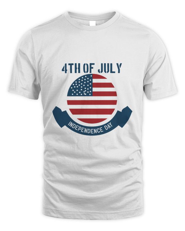 4th Of July America Print T-Shirt Tee
