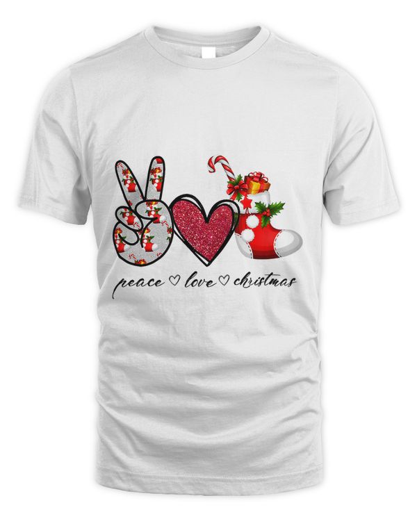 Peace Love Christmas Tis The Season Christmas Family Pajamas 22