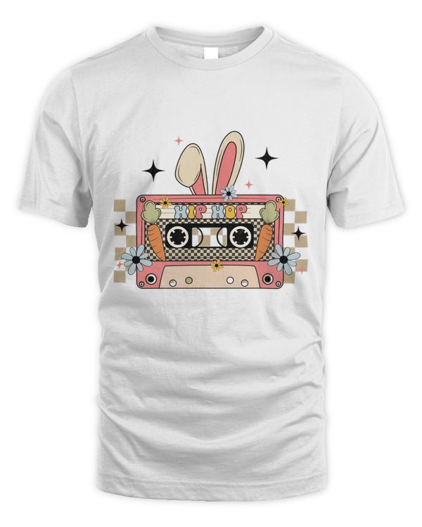 Hip Hop Cassette Cute Easter Bunny Shirt
