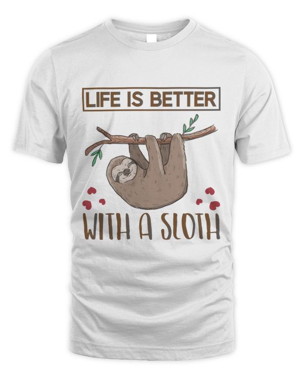 Lovely Sloth T-Shirt, Animal T-Shirt, Lovely Sloth Hoodie, Animal Hoodie, Nature Shirt  (3)