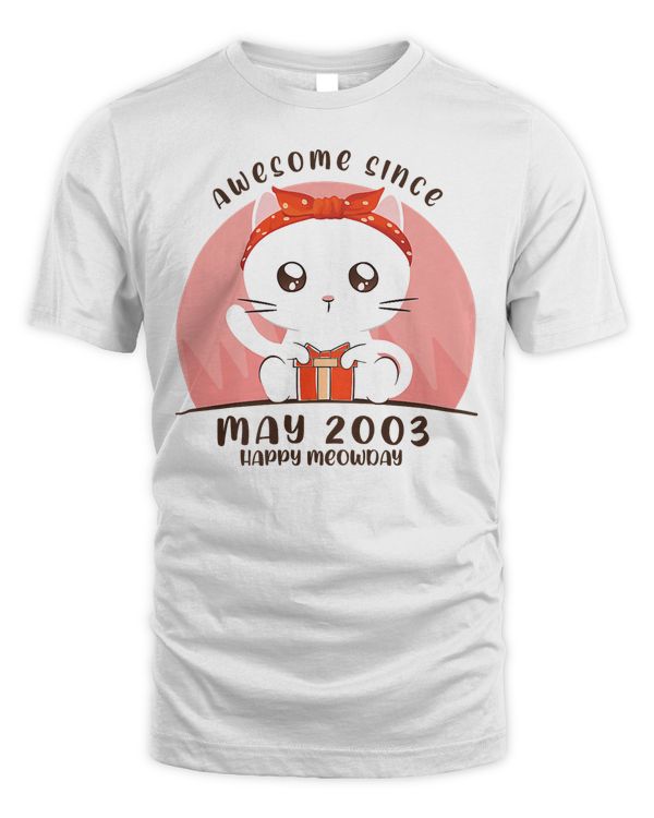 Kawaii Anime Cat - 19 Years Old May 2003 19th Birthday