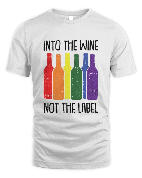 Into The Wine Not The Label Bi-sexual Pride Drinking LGBT-Q