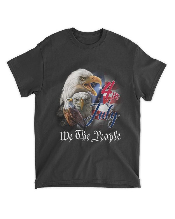 Happy Independence Day Eagle Flag