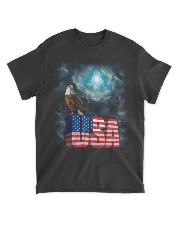 Jesus Eagle In God We Trust