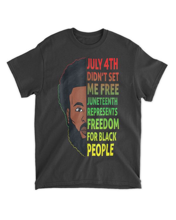 Juneteenth 1865 Black King African American Freedom Gift T-Shirt tee