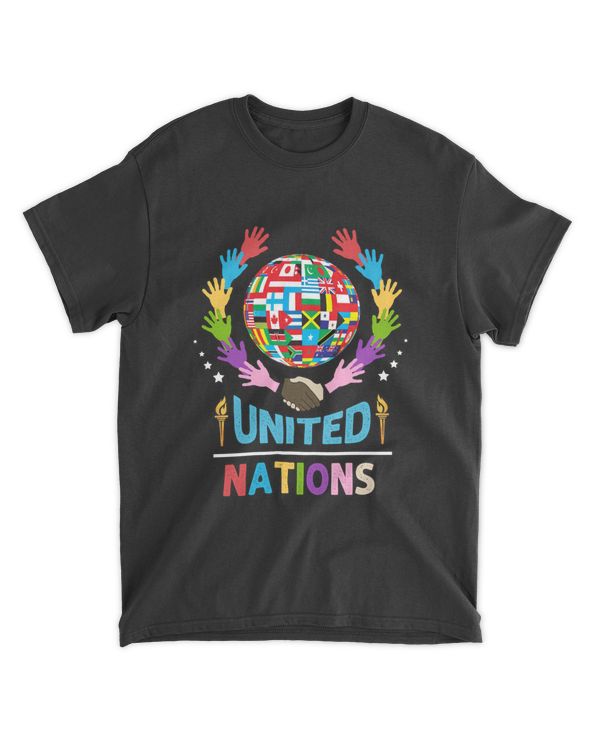 United Nations Hand Flag