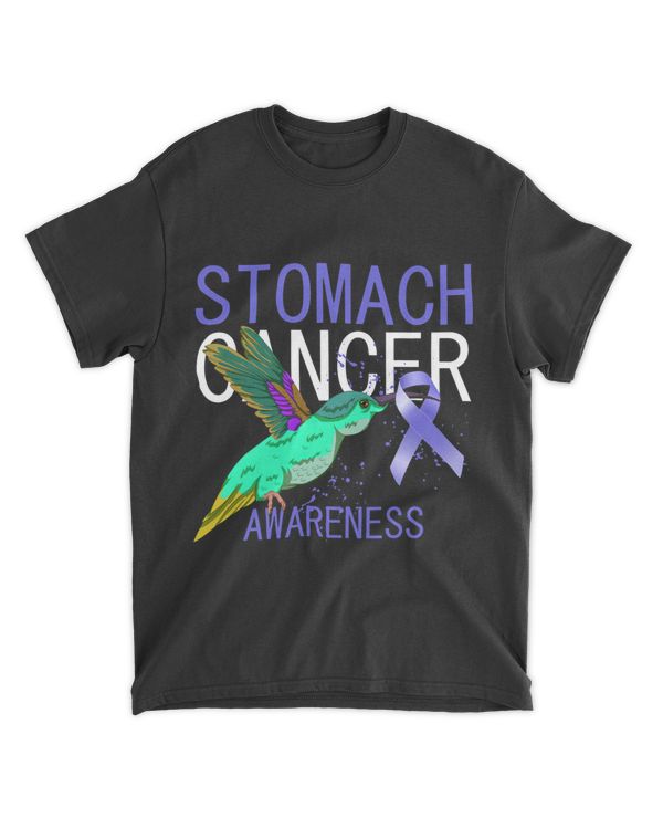 Hummingbird Periwinkle Ribbon Stomach Cancer Awareness 21