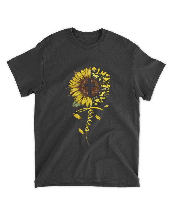 sunflower jesus horse