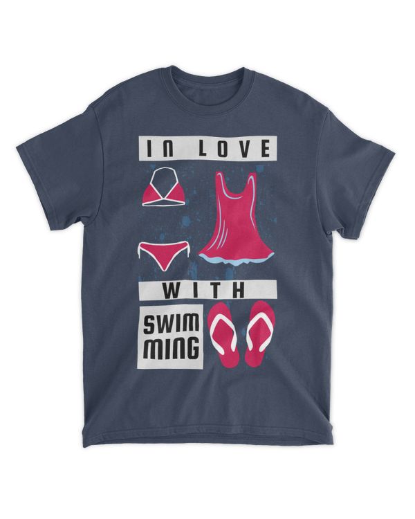 In Love With Swimming, Swimming T-Shirt, Swimming Tank Top, Swimming Shirt for Summer