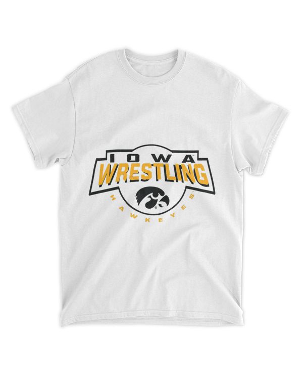 Iowa Hawkeyes Wrestling Pin Gray Officially Licensed