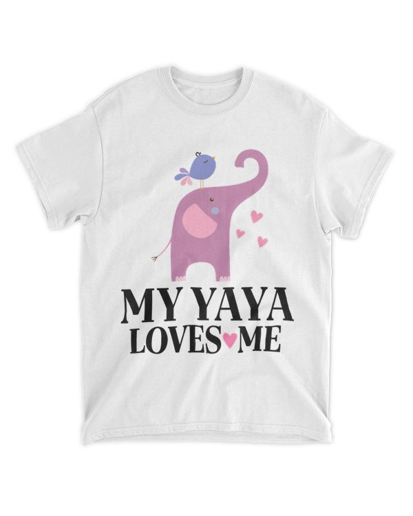 Kids My Yaya Loves Me Grandchild Elephant