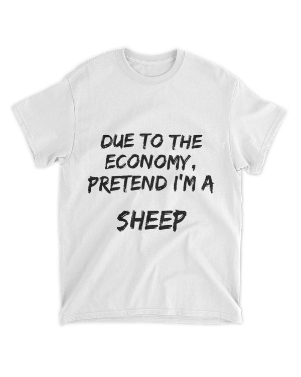 White Due Economy pretend Im A Sheep Easy Halloween Costume
