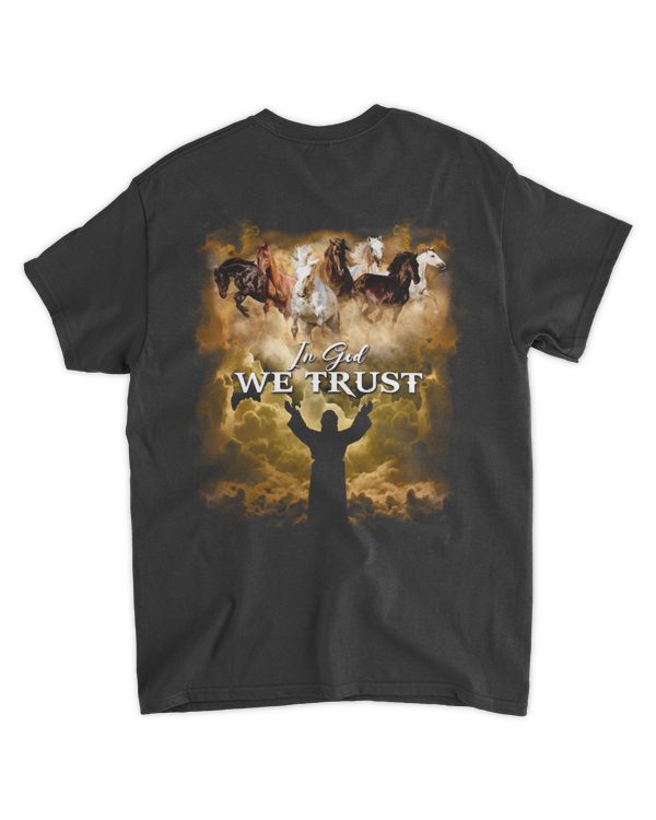 Jesus Horse In God We Trust