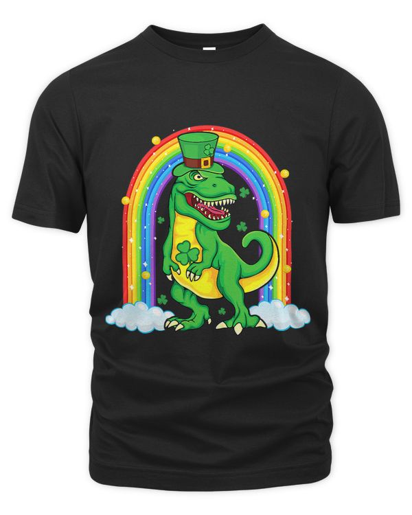St Patricks Day Leprechaun Dinosaur T Rex Boys Todd Men Kids