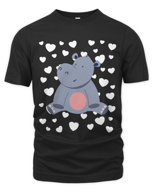Hippo Theme Baby Girl Pink Nursery Room Heart Hippopotamus