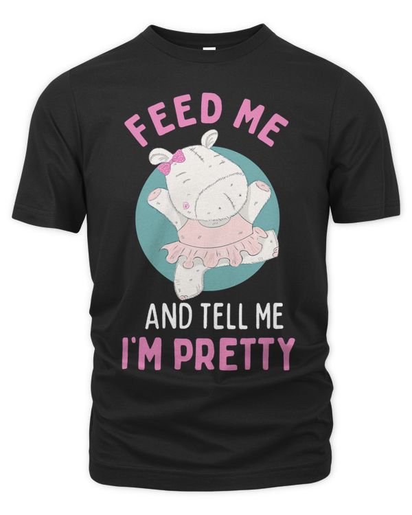 Funny Hippopotamus Feed Me Im Pretty Cute Hippo