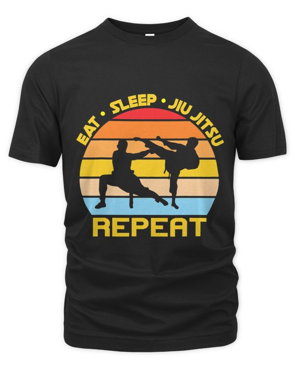 Funny Jiu Jitsu Eat Sleep Repreat Martial Arts 1