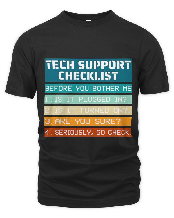 Tech Support Checklist before you bother me IT Tech Humor