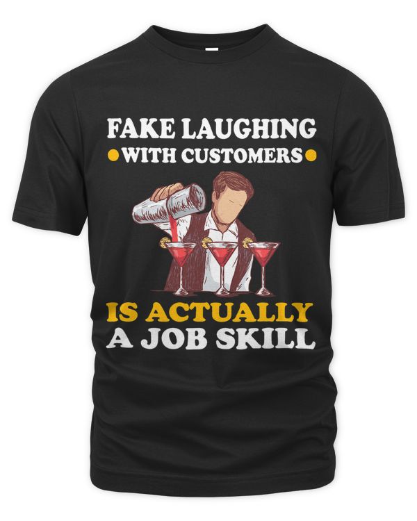 Fake laughing with customers is actually a job skill