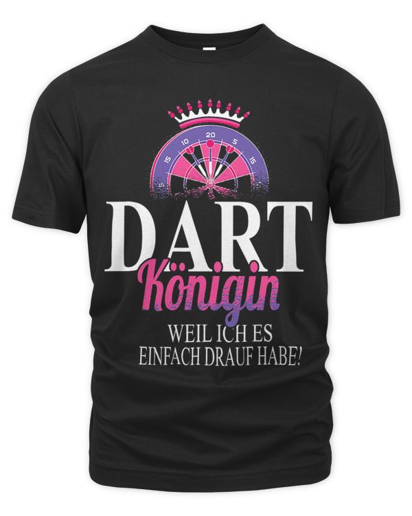 Dart Saying Womens Dart Queen Weil Ich Es Kann