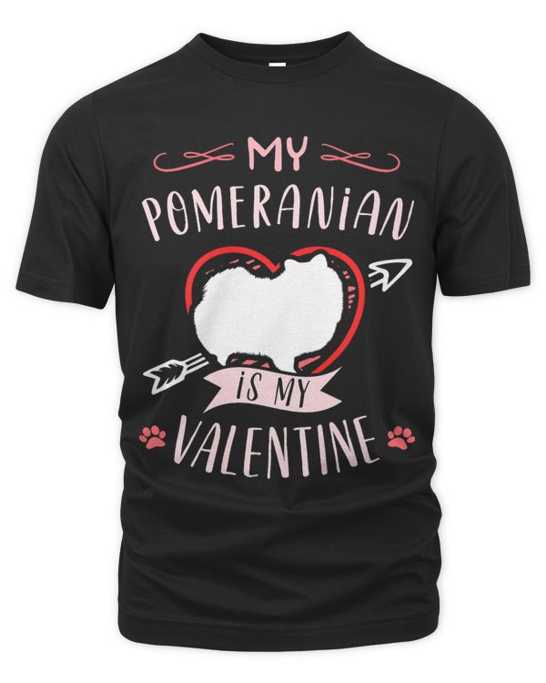 Valentines day Pomeranian Dog Valentine Premium