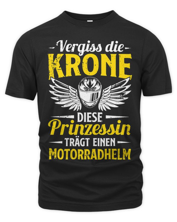 Womens Funny biker. This princess wears a motorcycle helmet