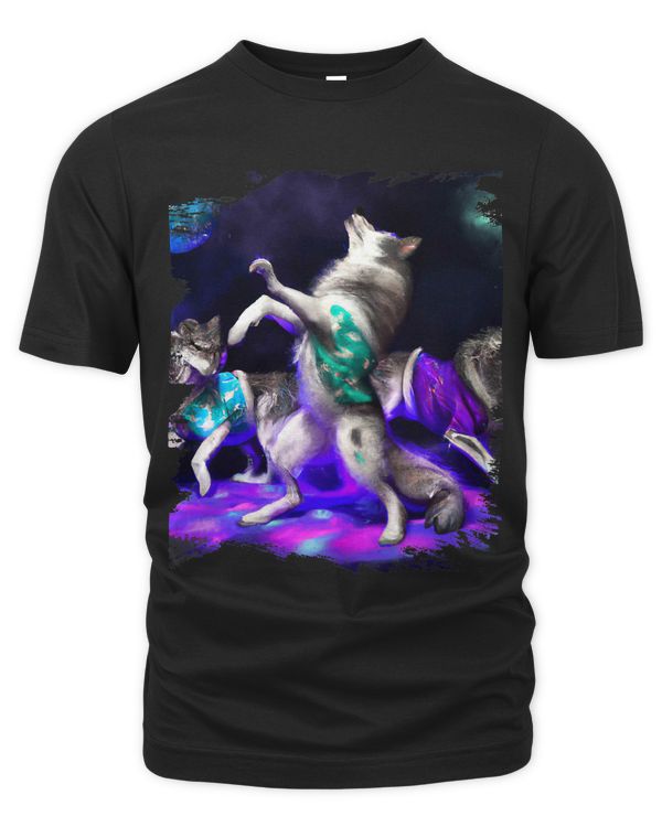 Disco Wolf Wolves Dancing Rave