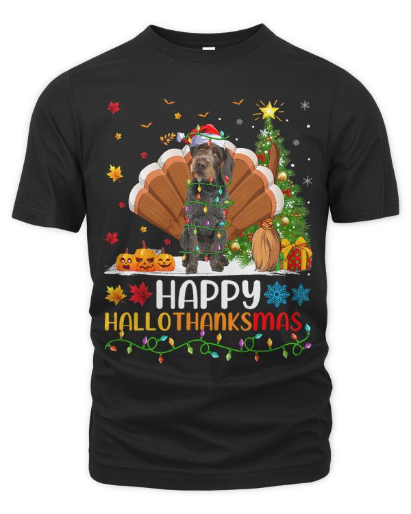 Dog Lover Happy German Wirehaired Pointer Dog HelloThanksMas 1