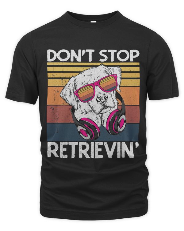 Dont Stop Retrieving White Lab With Sunglasses Headphones
