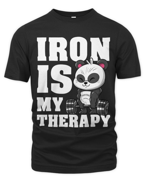 Funny Powerlifting Iron Is My Therapy Fitness 2
