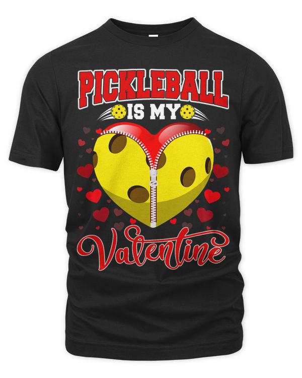 Funny Pickleball Is My Valentine Pickleball Ball Heart Shape
