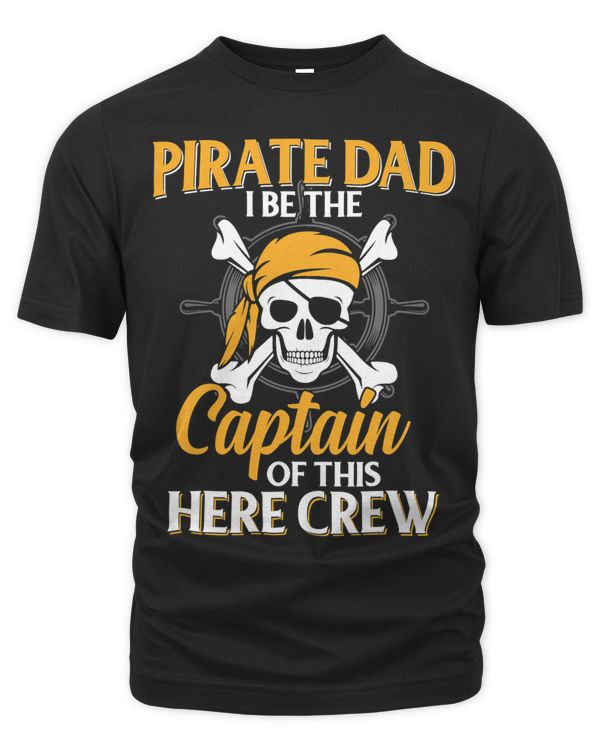 Funny Pirate Shirt Dad Jolly Roger Freebooter Fathers Day 3