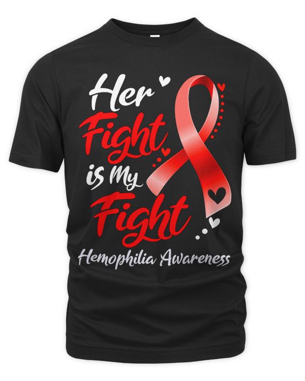 Her Fight Is My Fight Hemophilia Awareness Ribbon