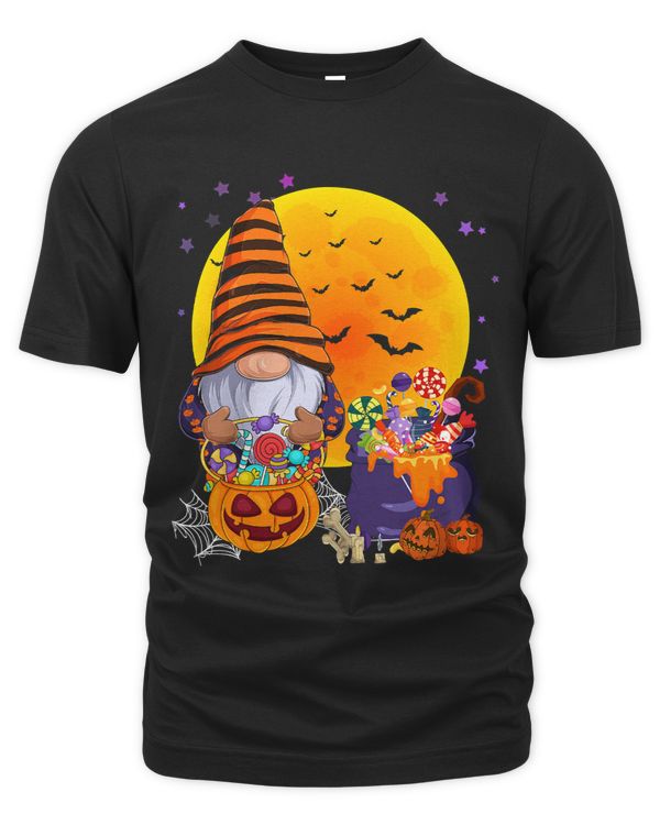 Cute Gnome Candy Pumpkin Witch Halloween Costume Autumn Fall 39