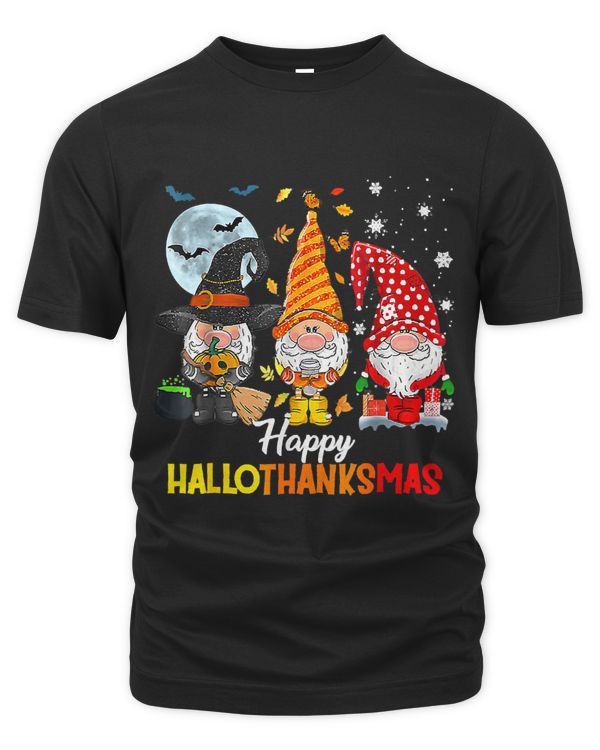 Halloween Thanksgiving Christmas Happy HalloThanksMas Gnomes 166