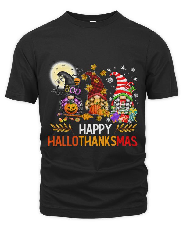 Halloween Thanksgiving Christmas Happy HalloThanksMas Gnomes 275