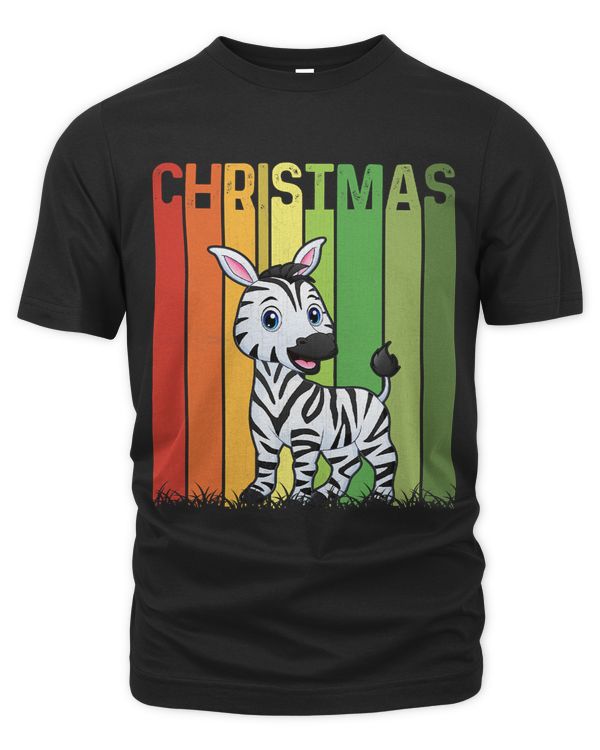 Christmas Retro Zebra Cute Group Matching Xmas Holiday 571