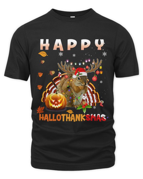 Squirrel Halloween And Merry Christmas Happy Hallothanksmas 98