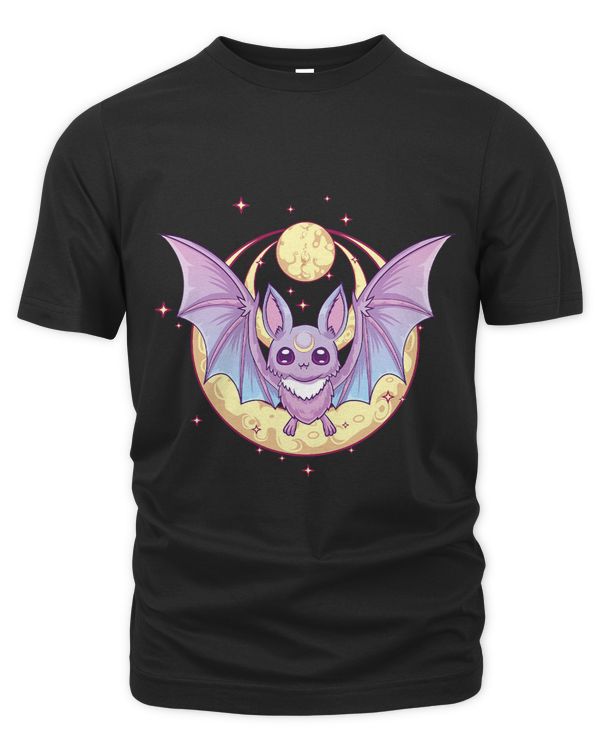 Pastel Goth Cute Creepy Crescent Moon Bat Kawaii Emo Nu Goth 42