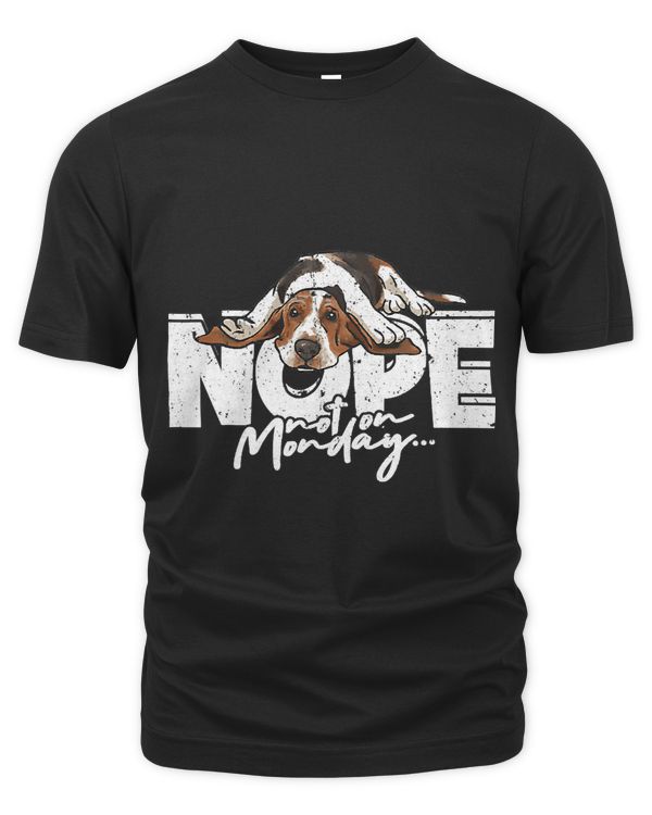 Vintage Nope Not On Monday Cute Dog