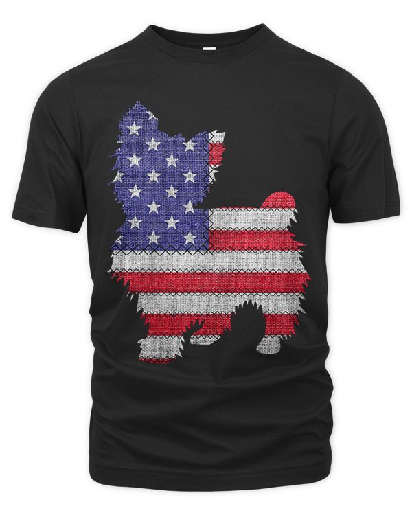 Patriotic SHIHPOO Love American Flag Vintage Funny Gift