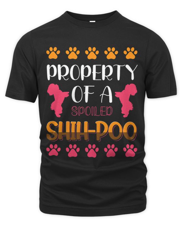 Property Of A Spoiled ShihPoo Funny ShihPoo Dog Lovers