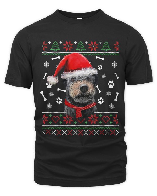 Ugly Sweater Christmas Pumi Santa Hat Pajama Xmas Dog
