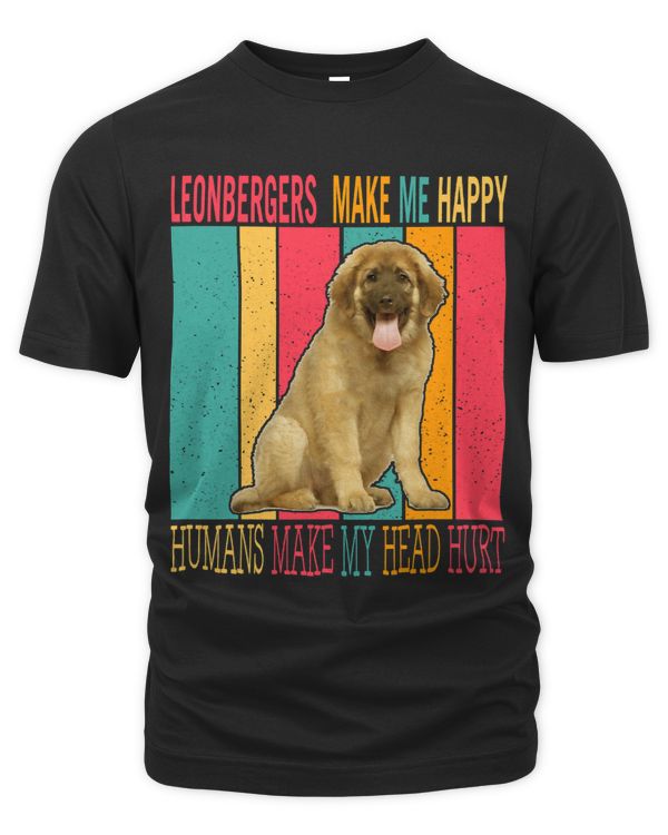 Vintage Retro Leonbergers Make Happy Humans Make Head Hurt