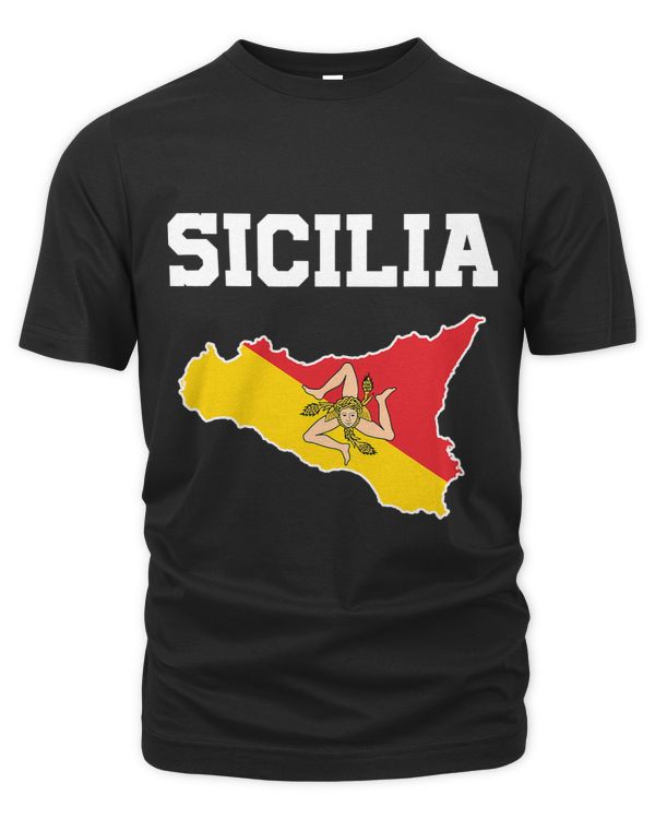 Sicily Map Sicilia Italian Sicilian